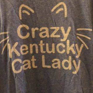 Support your UK wildcats with this “crazy Kentucky cat lady” long sleeve